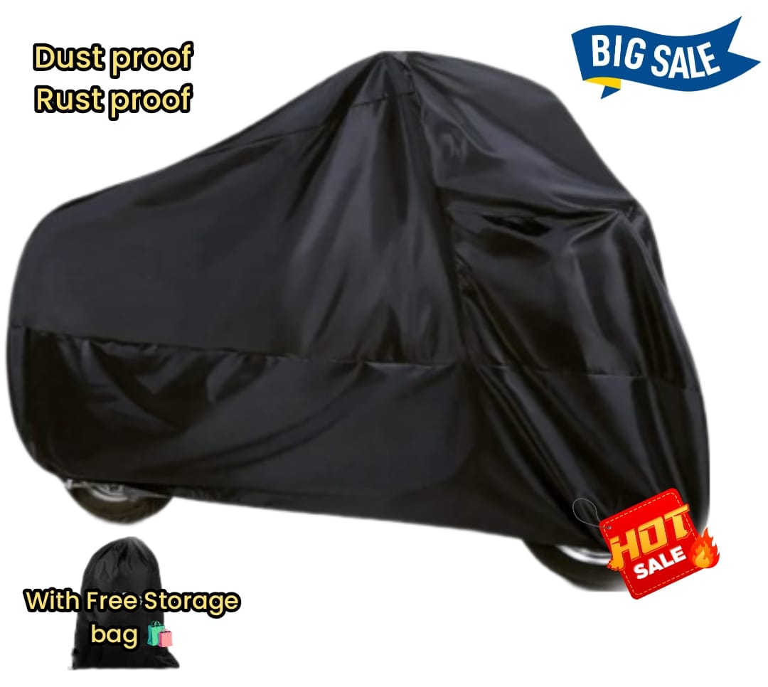 Full Size Motorcycle Motorbike 70 - 125cc Bike Cover Dust Proof Top Parking Cover