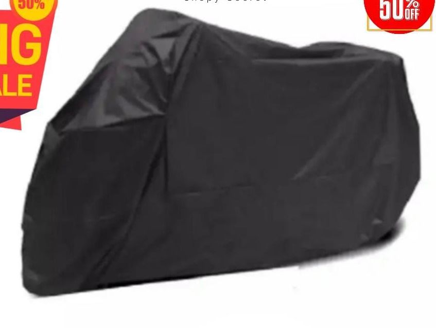 Full Size Motorcycle Motorbike 70 - 125cc Bike Cover Dust Proof Top Parking Cover