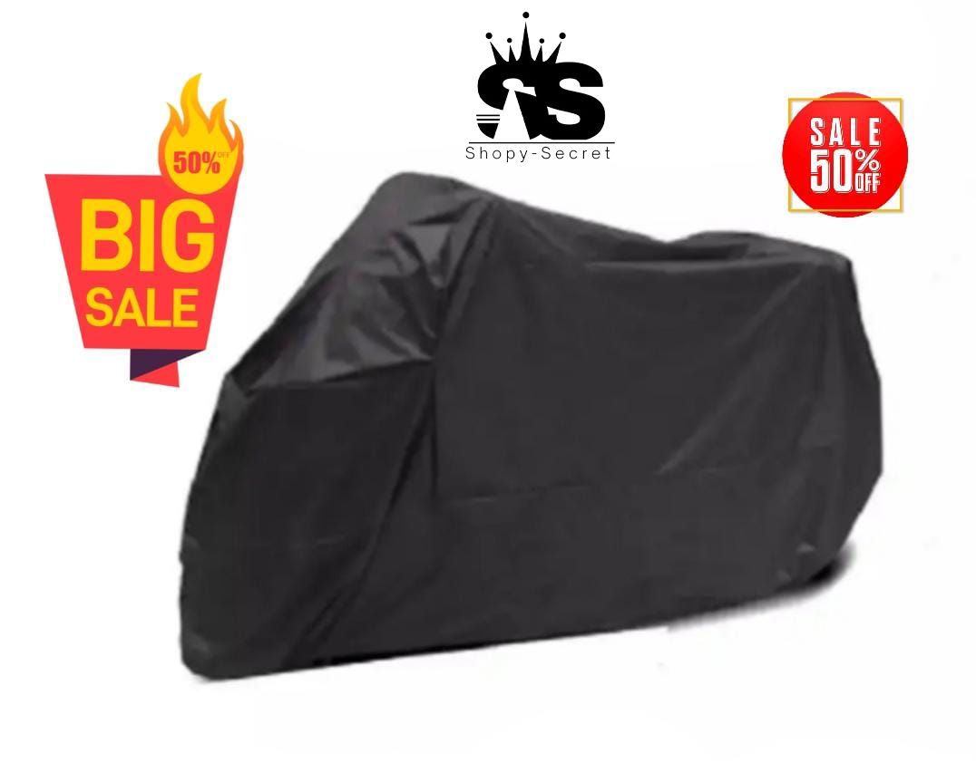 Full Size Motorcycle Motorbike 70 - 125cc Bike Cover Dust Proof Top Parking Cover
