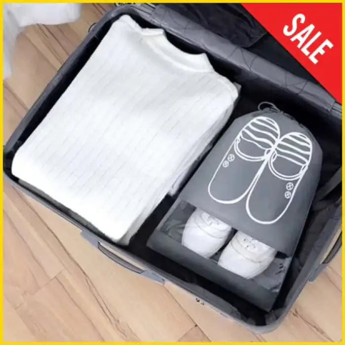 Pack of 10 Pcs Travel Shoe Bags, Large Shoes Pouch Packing Organizers with Rope for Men and Women